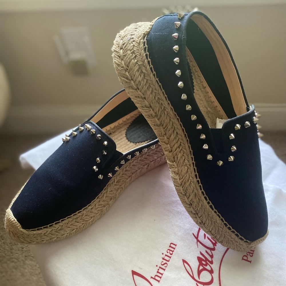 Louboutin Espaboat Espadrilles - Blue - Picture 4 of 10